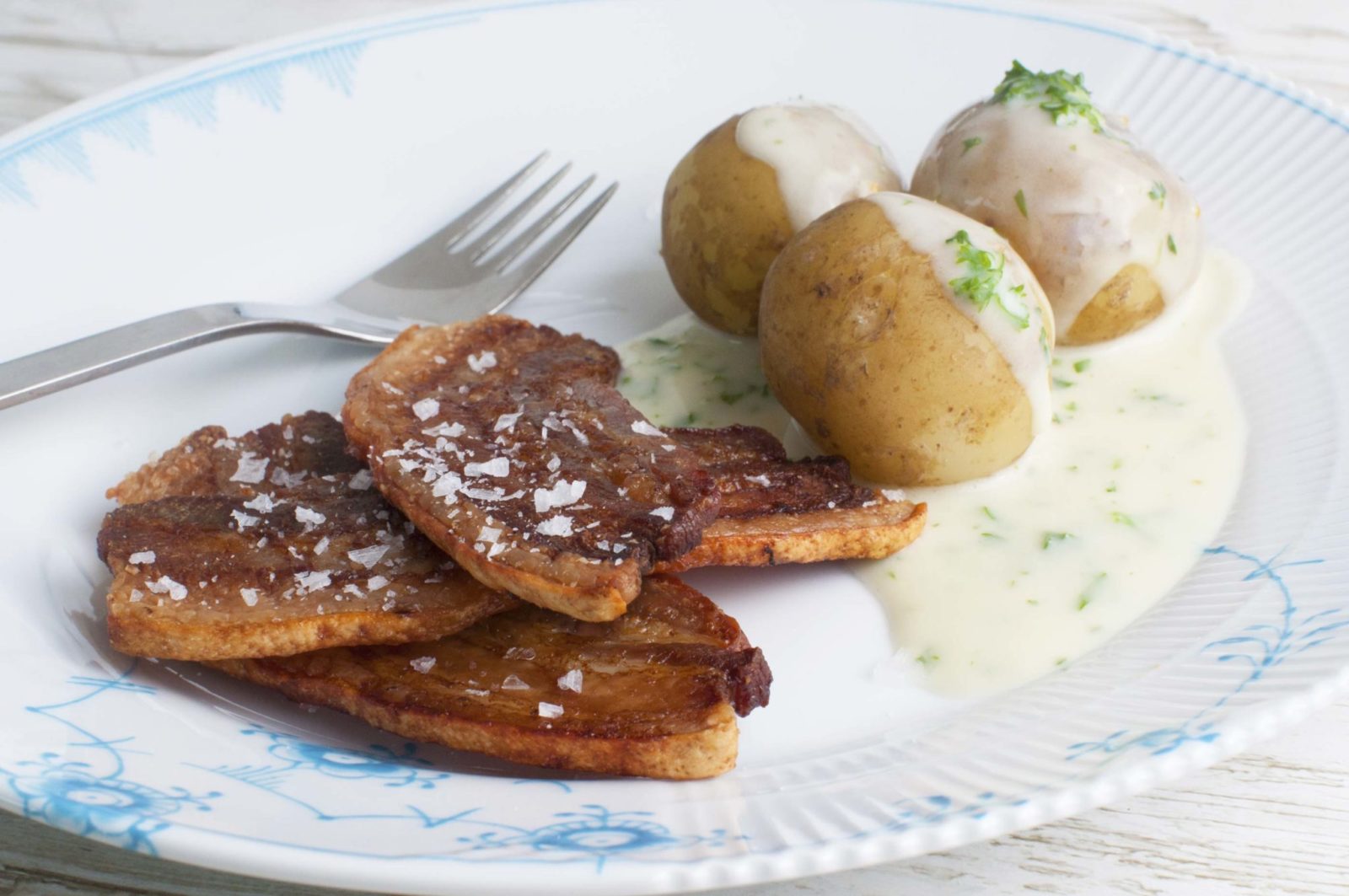 Fried pork with potatoes and parsley sauce | The Danish classic