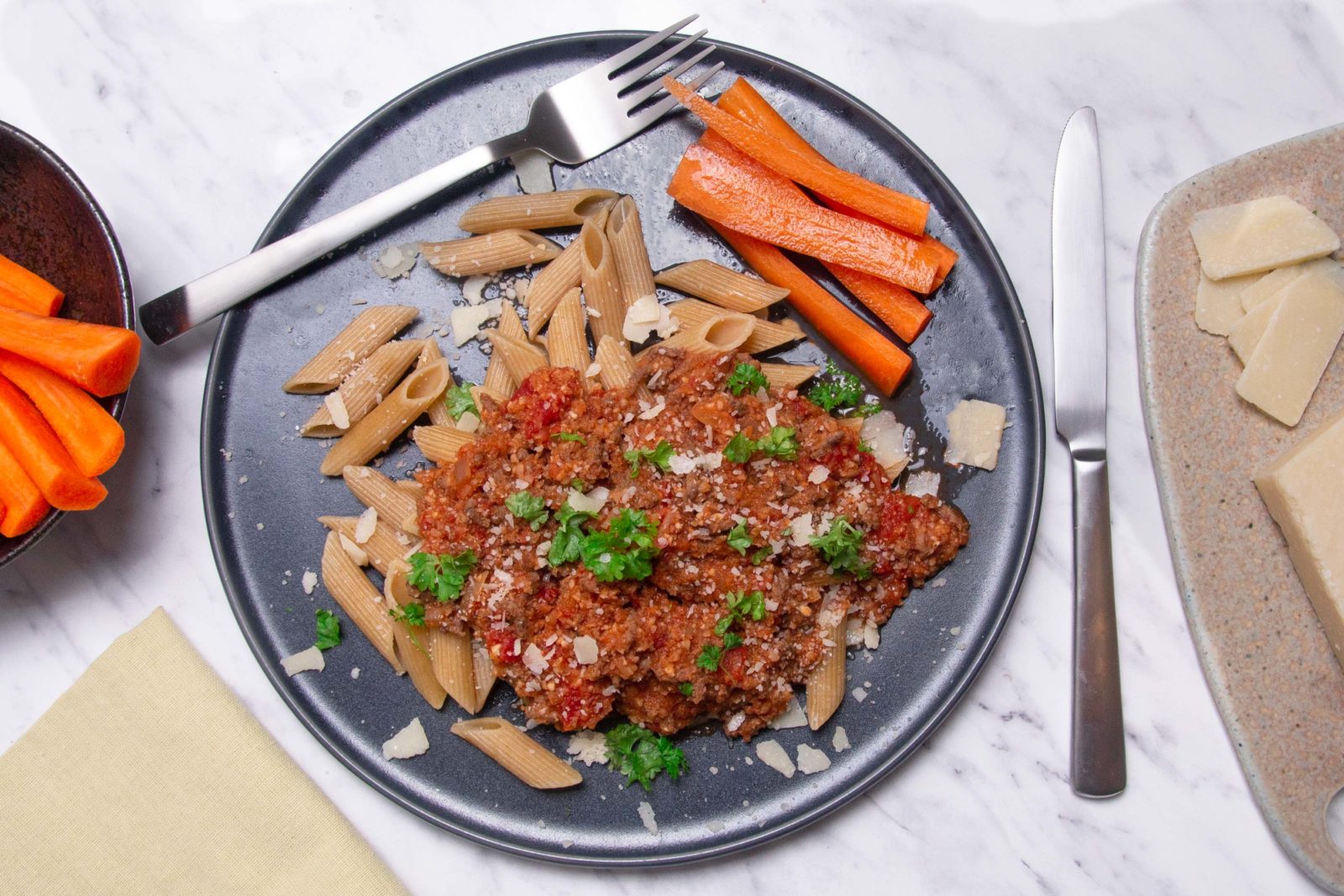 Kid-friendly bolognese with sneaky celeriac - for two days