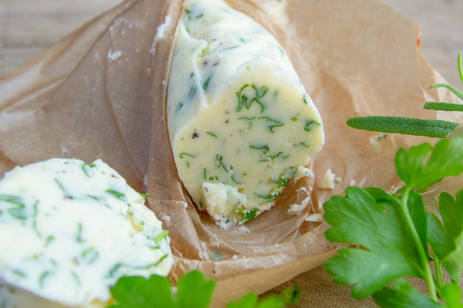 Herb butter with parsley, garlic and rosemary perfect for summer grilling